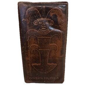 Quimbaya Colombian Leather Wallet Compartments For Money & Credit‎ Cards ID